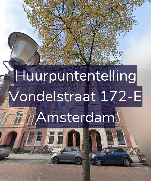Foto gevel Huurpuntentelling voor Vondelstraat 172-E, Amsterdam