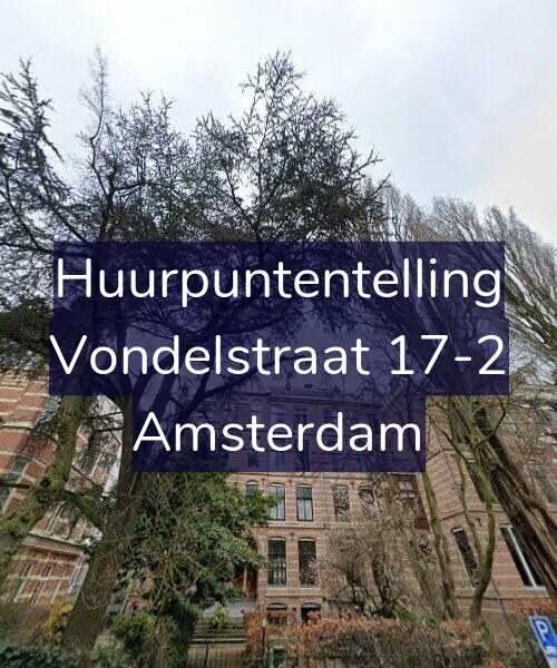 Foto gevel Huurpuntentelling voor Vondelstraat 17-2, Amsterdam