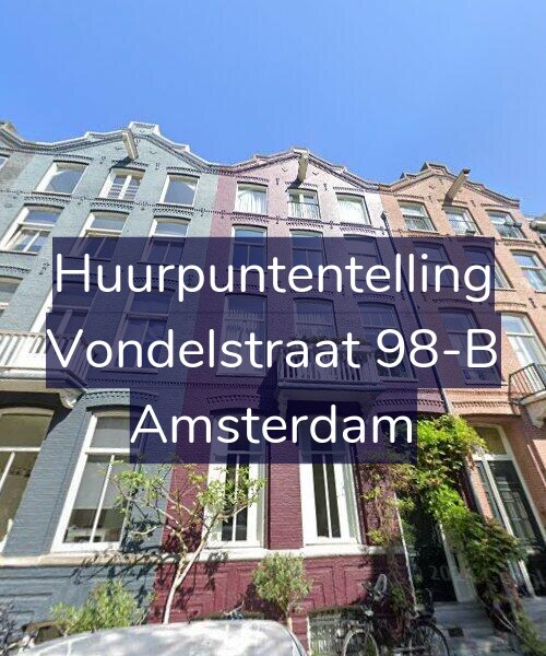 Foto gevel Huurpuntentelling voor Vondelstraat 98-B, Amsterdam