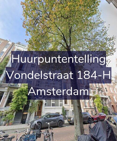 Foto gevel Huurpuntentelling voor Vondelstraat 184-H, Amsterdam