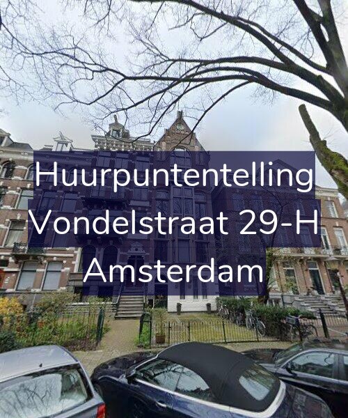 Foto gevel Huurpuntentelling voor Vondelstraat 29-H, Amsterdam