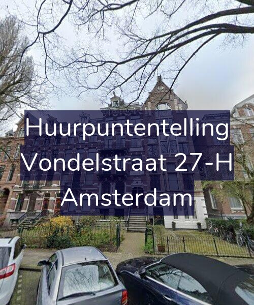 Foto gevel Huurpuntentelling voor Vondelstraat 27-H, Amsterdam