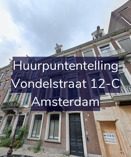 Foto gevel Huurpuntentelling voor Vondelstraat 12-C, Amsterdam