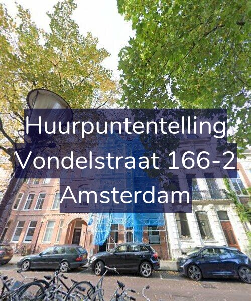Foto gevel Huurpuntentelling voor Vondelstraat 166-2, Amsterdam