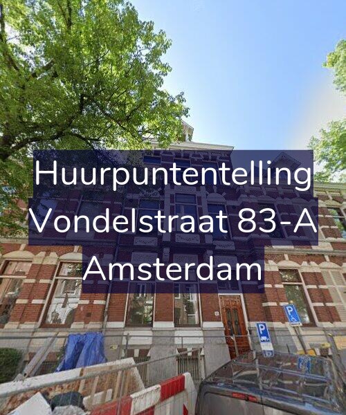 Foto gevel Huurpuntentelling voor Vondelstraat 83-A, Amsterdam