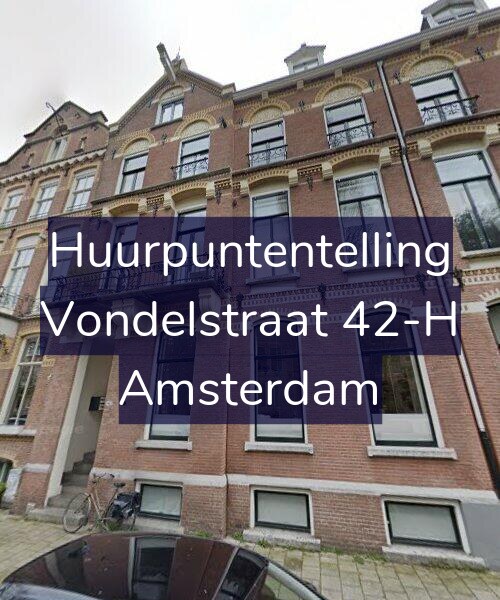 Foto gevel Huurpuntentelling voor Vondelstraat 42-H, Amsterdam