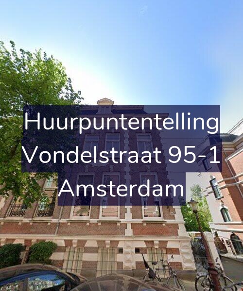 Foto gevel Huurpuntentelling voor Vondelstraat 95-1, Amsterdam