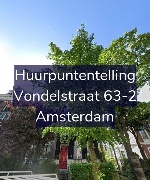 Foto gevel Huurpuntentelling voor Vondelstraat 63-2, Amsterdam