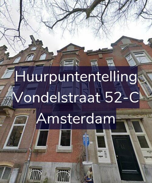 Foto gevel Huurpuntentelling voor Vondelstraat 52-C, Amsterdam