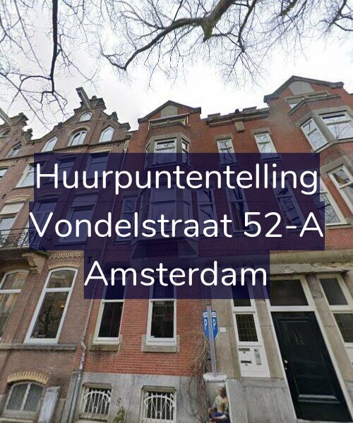 Foto gevel Huurpuntentelling voor Vondelstraat 52-A, Amsterdam
