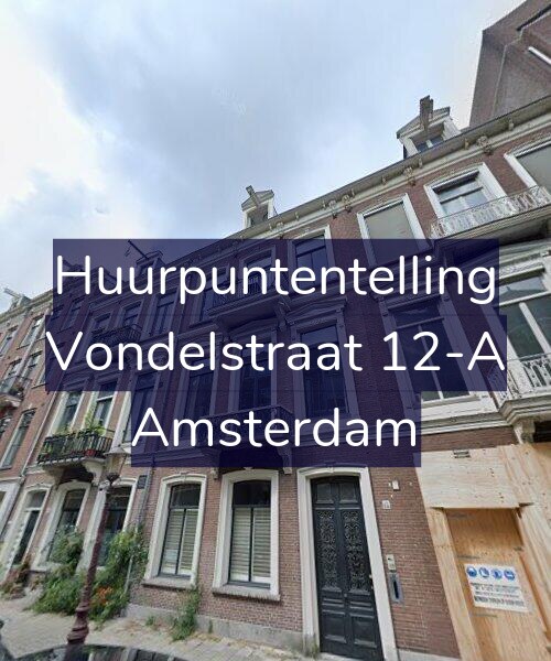 Foto gevel Huurpuntentelling voor Vondelstraat 12-A, Amsterdam