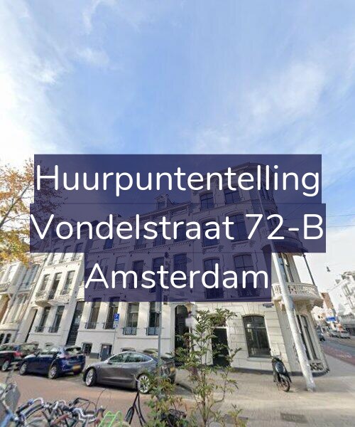 Foto gevel Huurpuntentelling voor Vondelstraat 72-B, Amsterdam