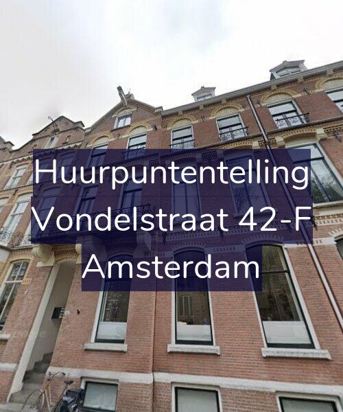 Foto gevel Huurpuntentelling voor Vondelstraat 42-F, Amsterdam