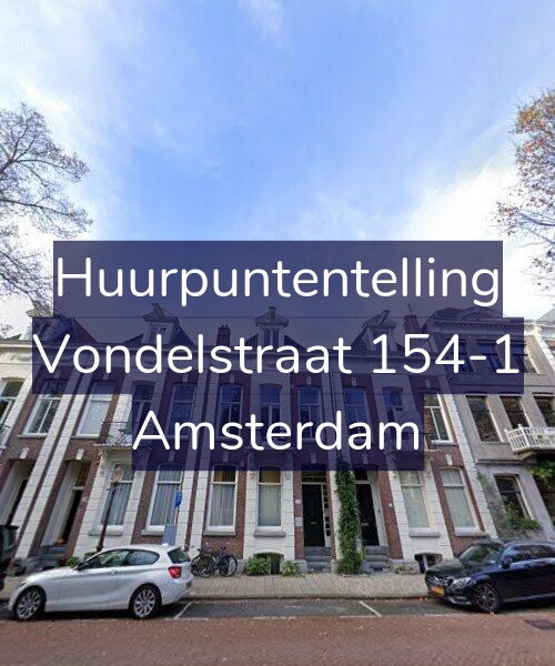 Foto gevel Huurpuntentelling voor Vondelstraat 154-1, Amsterdam