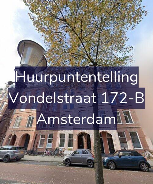 Foto gevel Huurpuntentelling voor Vondelstraat 172-B, Amsterdam
