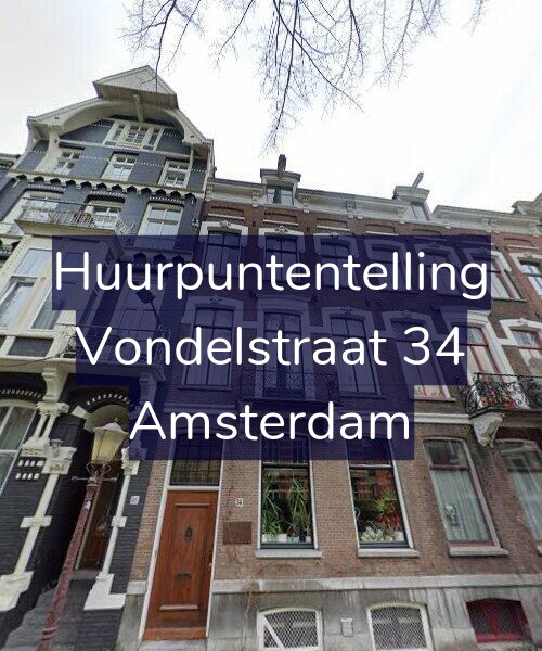 Foto gevel Huurpuntentelling voor Vondelstraat 34, Amsterdam