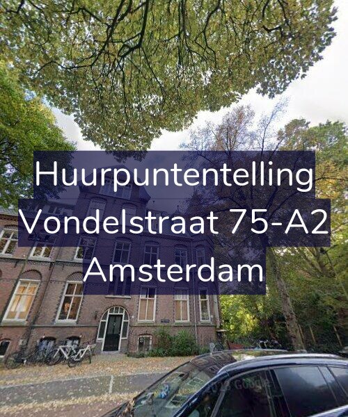 Foto gevel Huurpuntentelling voor Vondelstraat 75-A2, Amsterdam