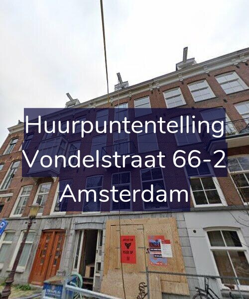 Foto gevel Huurpuntentelling voor Vondelstraat 66-2, Amsterdam