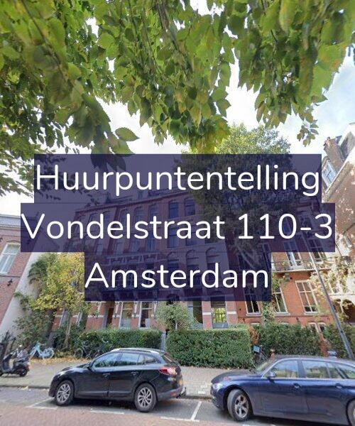 Foto gevel Huurpuntentelling voor Vondelstraat 110-3, Amsterdam
