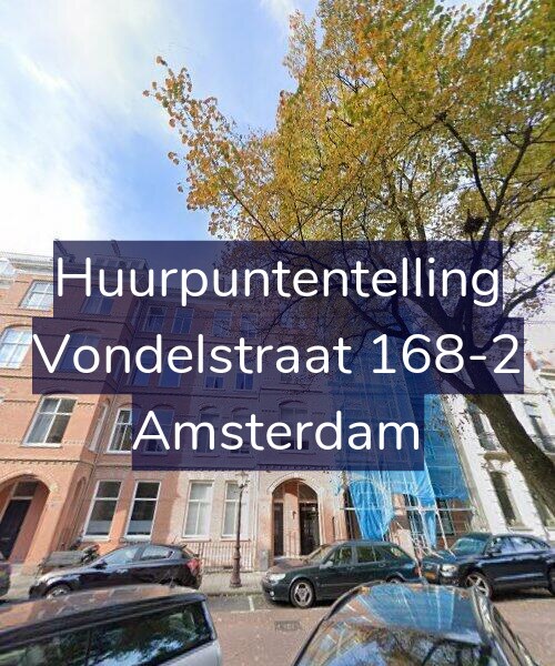 Foto gevel Huurpuntentelling voor Vondelstraat 168-2, Amsterdam
