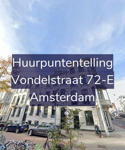 Foto gevel Huurpuntentelling voor Vondelstraat 72-E, Amsterdam