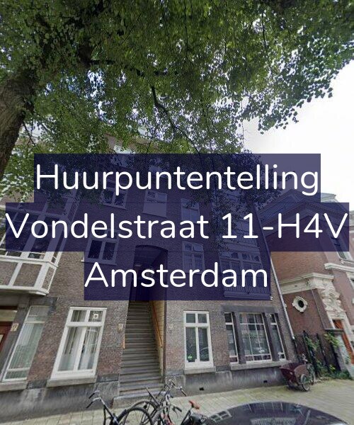 Foto gevel Huurpuntentelling voor Vondelstraat 11-H4V, Amsterdam