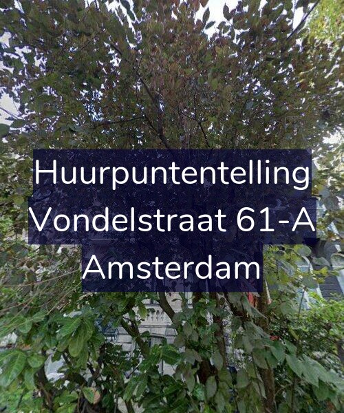 Foto gevel Huurpuntentelling voor Vondelstraat 61-A, Amsterdam
