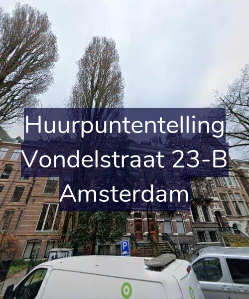 Foto gevel Huurpuntentelling voor Vondelstraat 23-B, Amsterdam