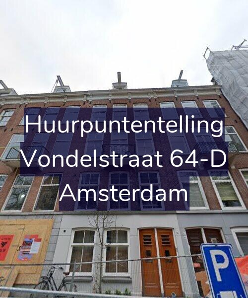 Foto gevel Huurpuntentelling voor Vondelstraat 64-D, Amsterdam