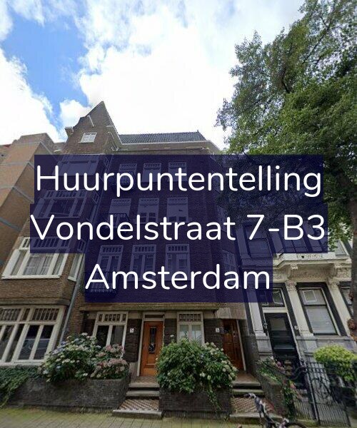 Foto gevel Huurpuntentelling voor Vondelstraat 7-B3, Amsterdam