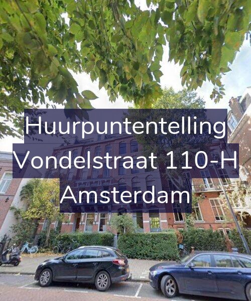 Foto gevel Huurpuntentelling voor Vondelstraat 110-H, Amsterdam