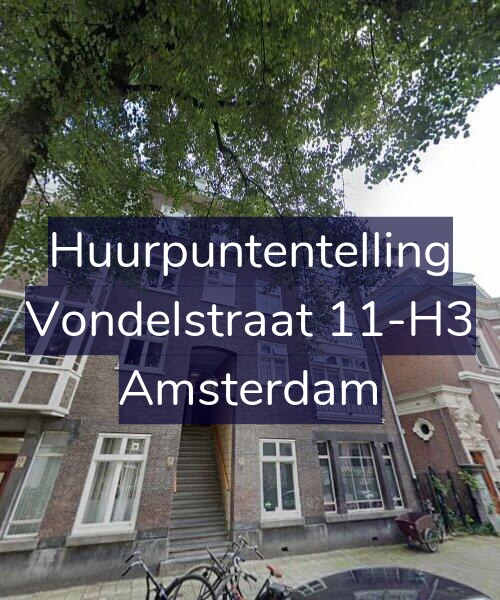 Foto gevel Huurpuntentelling voor Vondelstraat 11-H3, Amsterdam