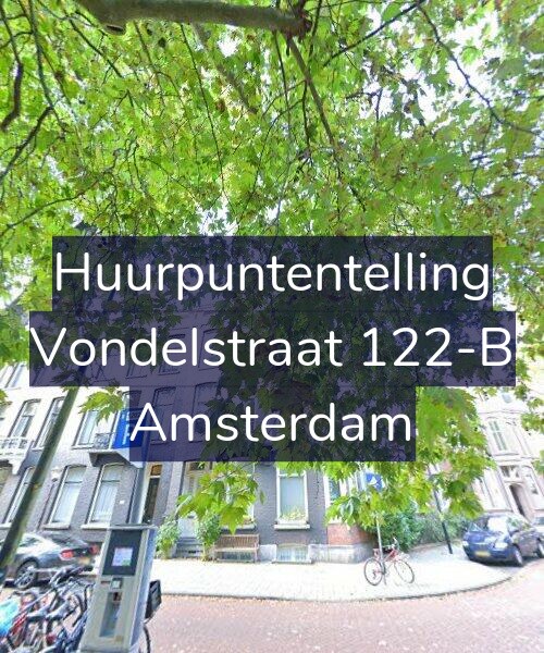 Foto gevel Huurpuntentelling voor Vondelstraat 122-B, Amsterdam