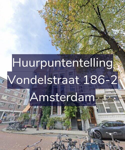 Foto gevel Huurpuntentelling voor Vondelstraat 186-2, Amsterdam