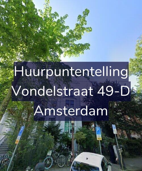 Foto gevel Huurpuntentelling voor Vondelstraat 49-D, Amsterdam