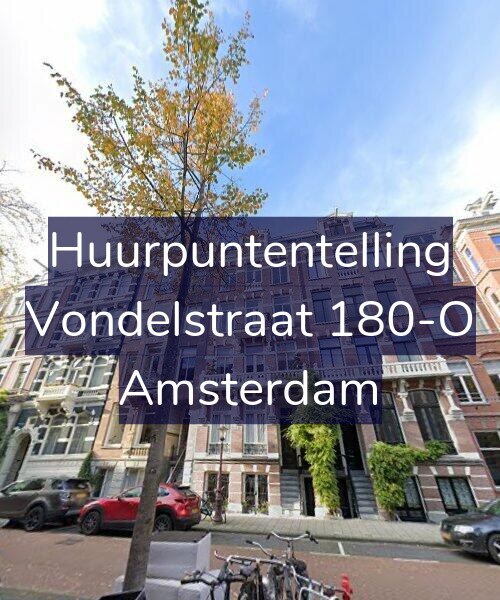 Foto gevel Huurpuntentelling voor Vondelstraat 180-O, Amsterdam
