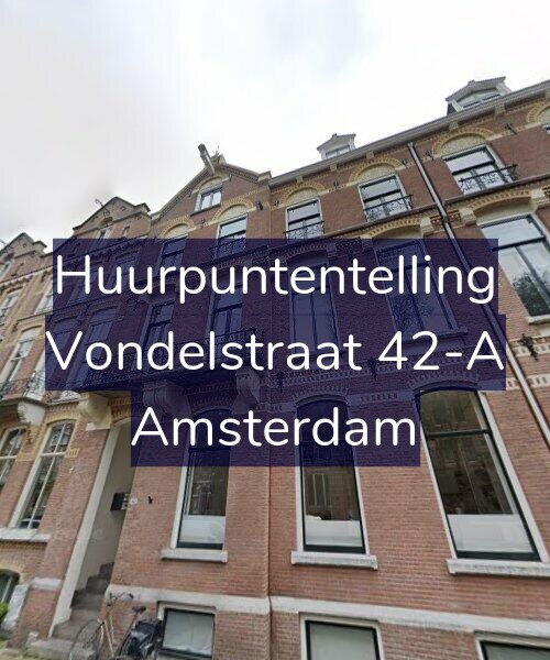 Foto gevel Huurpuntentelling voor Vondelstraat 42-A, Amsterdam