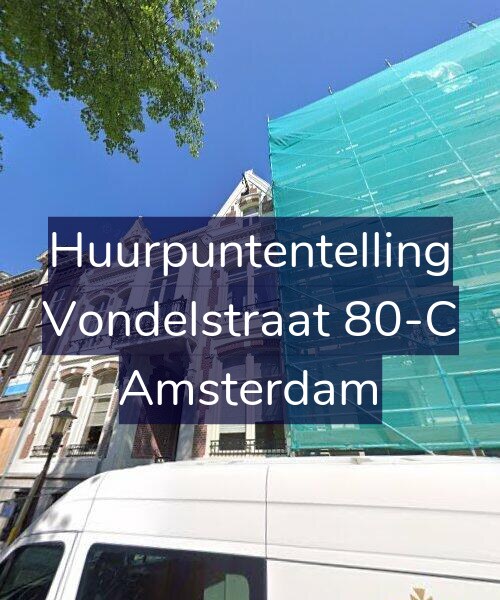 Foto gevel Huurpuntentelling voor Vondelstraat 80-C, Amsterdam
