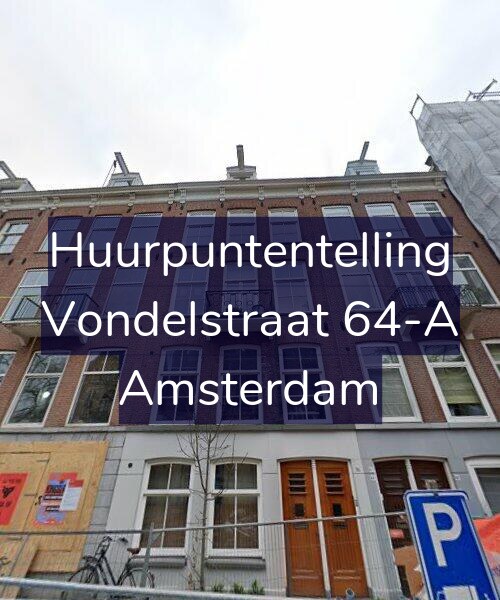Foto gevel Huurpuntentelling voor Vondelstraat 64-A, Amsterdam