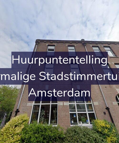 Foto gevel Huurpuntentelling voor Voormalige Stadstimmertuin 35, Amsterdam