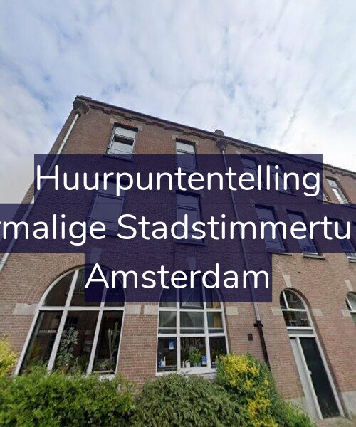 Foto gevel Huurpuntentelling voor Voormalige Stadstimmertuin 37, Amsterdam