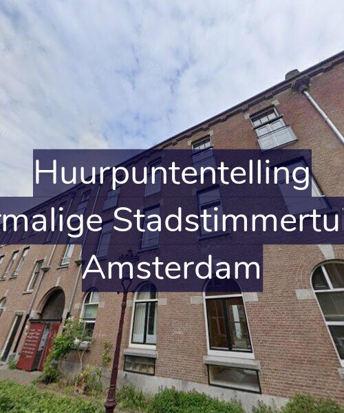 Foto gevel Huurpuntentelling voor Voormalige Stadstimmertuin 71, Amsterdam