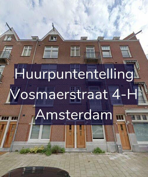 Foto gevel Huurpuntentelling voor Vosmaerstraat 4-H, Amsterdam