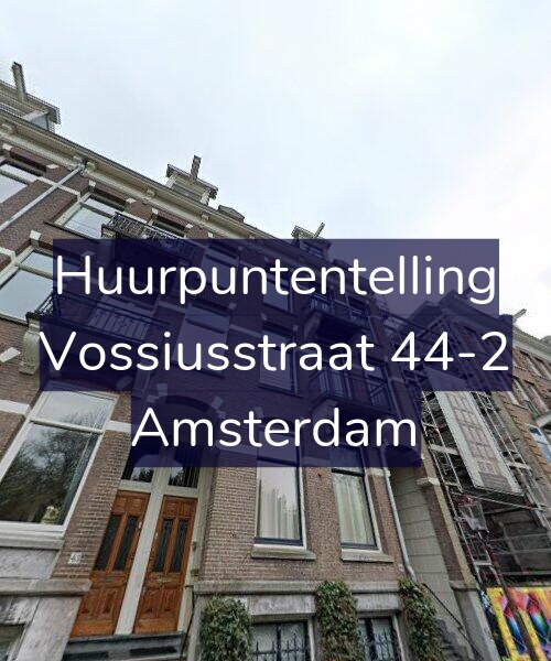 Foto gevel Huurpuntentelling voor Vossiusstraat 44-2, Amsterdam