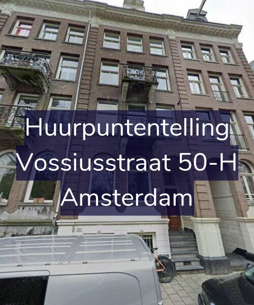 Foto gevel Huurpuntentelling voor Vossiusstraat 50-H, Amsterdam