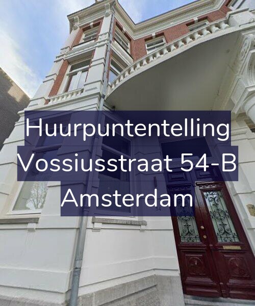 Foto gevel Huurpuntentelling voor Vossiusstraat 54-B, Amsterdam
