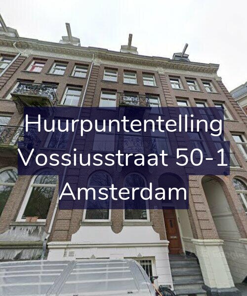 Foto gevel Huurpuntentelling voor Vossiusstraat 50-1, Amsterdam