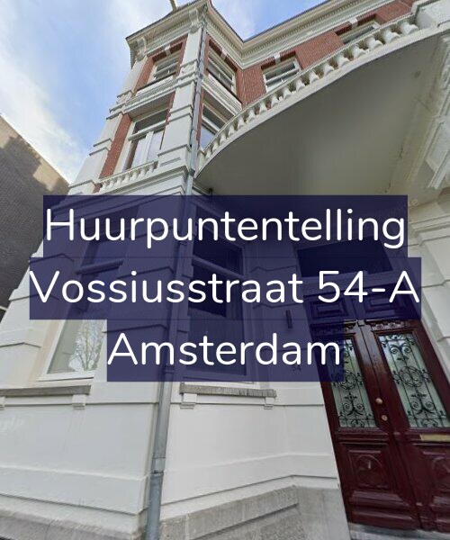 Foto gevel Huurpuntentelling voor Vossiusstraat 54-A, Amsterdam