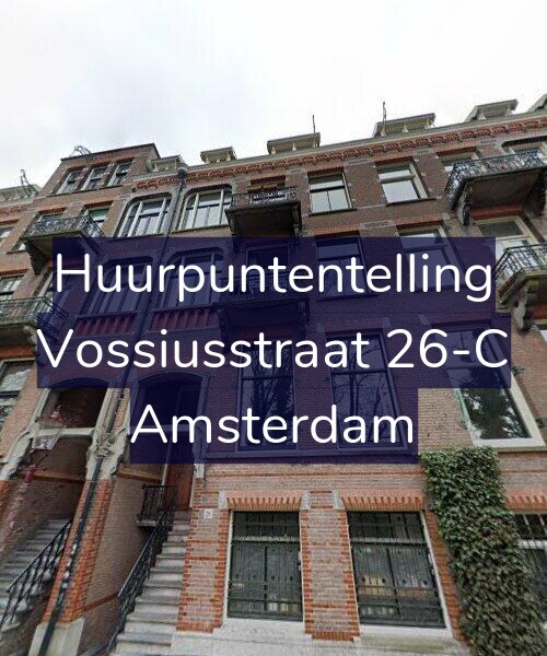 Foto gevel Huurpuntentelling voor Vossiusstraat 26-C, Amsterdam