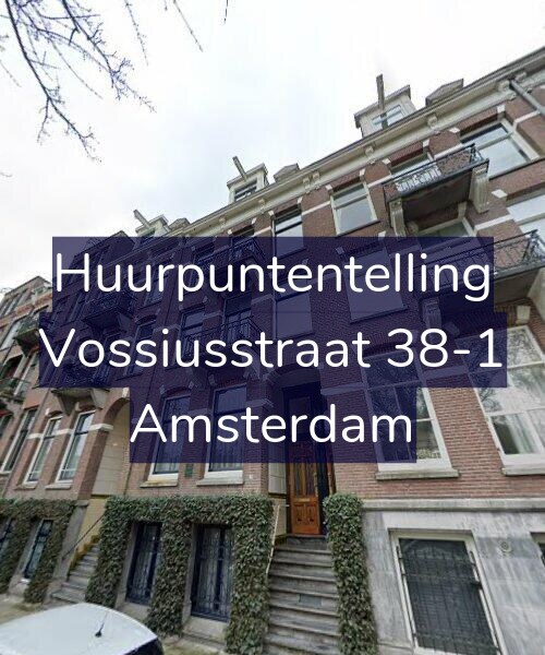 Foto gevel Huurpuntentelling voor Vossiusstraat 38-1, Amsterdam